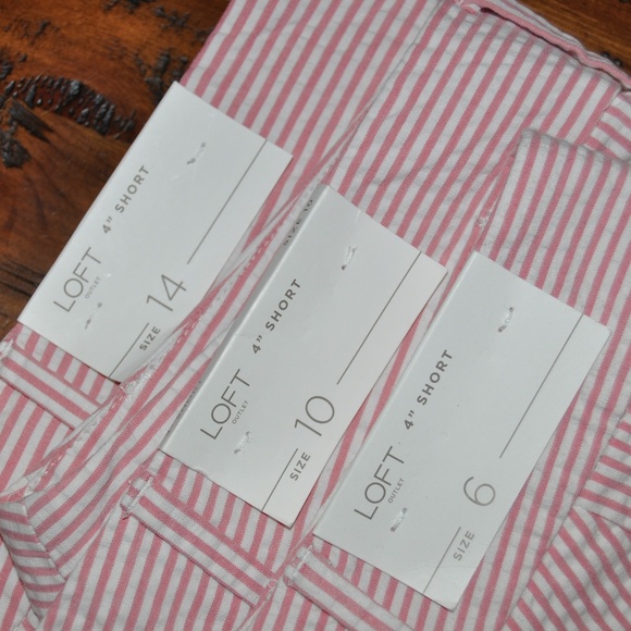 New ANN TAYLOR Seersucker Scalloped Shorts NWT E3 - Picture 8 of 8